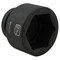 Dynamic 1" Drive Standard Socket, Black Phosphate, Tools 2-5/16" X 1" Drive, 6 Point Standard Length D025374 - alternate 4